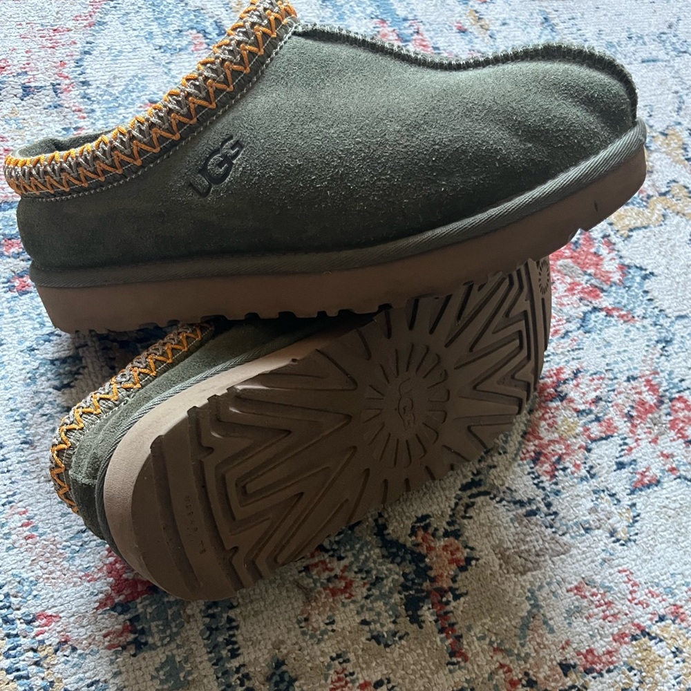 UGG Woman's Size 9 Tasman Slipper -Olive Green